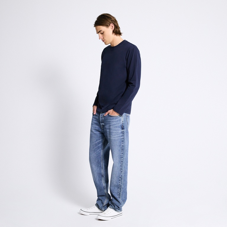 Long sleeve tee "Lion" Navy